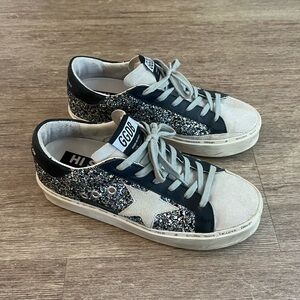 Golden Goose Hi Star Chunky Multi Glitter Black / Blue Sneakers